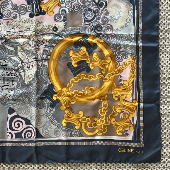 Celine Sill Printed Scarf - Picture 10 of 12